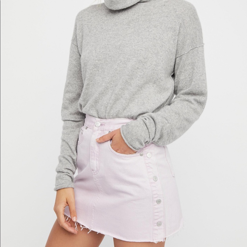 NWOT FreePeople Kick Snap High Rise A-Line Size 29